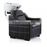 Black Classical Hair Washing Shampoo Chair,elegant Barber Shop Equipment Head Wash Basin Sofa thumbnail-2