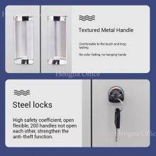 Hengna High-Security Durable and Stylish Filing Cabinets With Tempered Glass: Perfect for Office and Businesses Use thumbnail-5