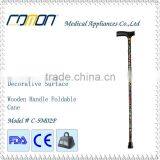 Printed Folding Walking Sticks Cane With Wood Handle thumbnail-2