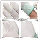 White PU Coated Work Gloves Nylon thumbnail-3