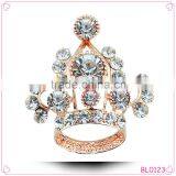 Vintage Prince Queen Crown Crystal Rhinestone Pin Brooch Noble Brooch thumbnail-1