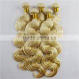Hot Video Girl Sew in Human Hair Extensions Blonde Hot Blonde Russian Hair thumbnail-1