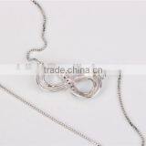 Elegant 925 Silver 8 Shape Pendant Chain 2016 Factory Wholesale thumbnail-5