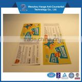 China supplier label printing paper calling card