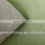 100% polyester two side brushed fleece knitted fabric