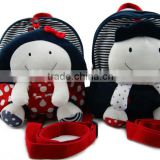 cute cartoom girl&boy plush baby bag/stuffed rag doll plush kids bag/custom baby plush bag