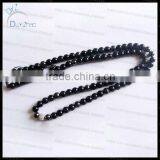 Fashion Black Glass Bead Shamballa Necklace thumbnail-1
