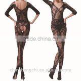 2012 Ladies Nylon Hot Italy Lace Lingerie Nylon Full Bodysuit Pantyhose thumbnail-1