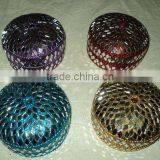 Big Round Mirror Work Jewellery Boxes thumbnail-1