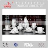 new design hign quality microwavable fne bone china porcelain ceramic tea coffee set gift