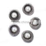 Flower Rhinestone Buttons,European Antique Pearl Buttons,Crystal Button