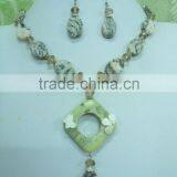 Handmade Gemstone Beads Beaded Necklaces Best Quality Hot Selling Handmade Designer Statement Necklace thumbnail-6