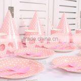 Baby Shower Pink Polka Dot Party Paper Tableware thumbnail-5