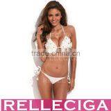 RELLECIGA Triangle Sexy Bikini Series - Hand-made Sequins Decorated Triangle Top Girls Swimwear