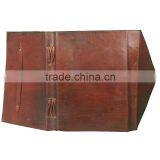 Custom Leather Journal With Envelope Style Wrap Around Flap thumbnail-3