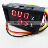 Red + Red LED DC 0-100V 100A Digital Voltmeter Ammeter