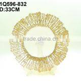 13 Inch Wholesale Charger Plates in Color Painted by Spinning in Cheap Price thumbnail-5