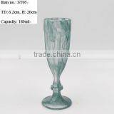 Alabaster Champagne Flute Glass for Home Deco and Holidays thumbnail-3