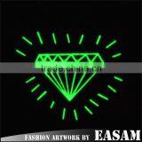 Diamond Design Golw in Dark Tattoo Sticker thumbnail-1