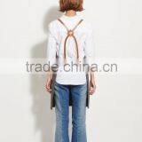 Vintage Canvas Barista Apron, Ivory Canvas With Dark Brown Leather Strap Apron thumbnail-6