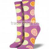 2016 New Design Ladies Fashion Crew Length Ploka Dot Cozy Cotton Nylone Blend Fancy Socks