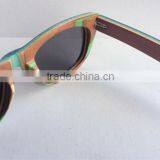 Meiaoqi Factory Wholesale Handmade Striped Wooden Polarized Pure Natural Retro Glasses Frame thumbnail-4