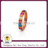 High Quality Colorful Crystal Rhinestone With Rose Gold Party Ring for Women thumbnail-1
