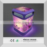 Customized LED Illuminated Backlight Wireless Bluetooth Speaker, Changeable Image Backlight Wireless Speaker thumbnail-3