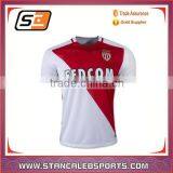 Stan Caleb Customized White Basic Color With Red Fashionable New Arrive Soccer Jersey /team Football Jersey