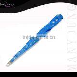 Metal Pincers Metal Eyebrows Tweezers Set in Pouch Stainless Steel Tweezers thumbnail-1