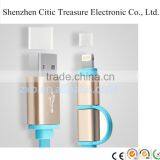 2 In1multifunction Charger Data Line Flexible Charger Line USB Cable for IPhone for Android thumbnail-2