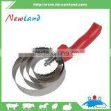 NL1327 reversible horse curry comb with pp handle