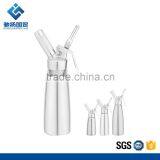 LFGB Certificate Aluminuml Lid&Body Silk Screen Logo 500ml Cream Whipper/Whipped Cream Dispenser thumbnail-3