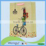 Fancy Present Paper Bag in Unique Design With pp Ribbon Handle Made in China Supplier and Manufacture thumbnail-1
