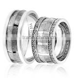 925K Sterling Silver Wedding Band His Her High Newest Model Handmade Ring BSVYS021