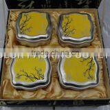 Luxury Wooden 4 Pack Moon Cake Packing Gift Box With Lots of Chinese Culture