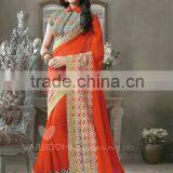 Indian Art Silk Bollywood Sarees Wholesale thumbnail-1