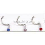 Fashion Nose Piercing Invisible Stud l Shaped Nose Studs Real Diamond Nose Stud