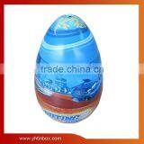 Egg Shape Christmas Tin Box