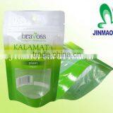 Plastic Stand up Zipper Bag With Hanger