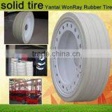 Good Price Scissor Lift 16x5x12 White Non Marking Solid Tire, Wheel Assembly for Skyjack thumbnail-1