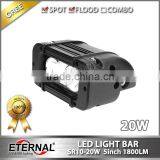 5in 20W Single Row High Power ATV UTV 4x4 Powersports Heavy Duty Vehicles Farm Agriculture Equipments Led Light Bar thumbnail-1