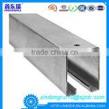 Hot Sale ! OEM Rail Aluminum Wardrobe Sliding Door Profile From China Manufacturer thumbnail-1