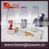 Large Glass Milk Bottle, Juice Bottle 580ml thumbnail-1