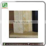 Colored Carved Marble Fireplace Mantel thumbnail-4