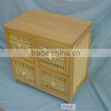 Wooden Storage Cabinet With Rattan/Wicker Drawer thumbnail-6
