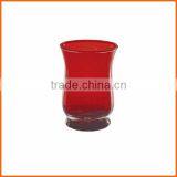 Factory Price Wholesale Red Glass Hurricane Candle Holders thumbnail-1