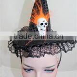 Fashion Halloween Witch Hat Headband Skull Hat Hairband thumbnail-1