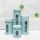 3pcs Clear Glass Jar With Metal Cover thumbnail-4