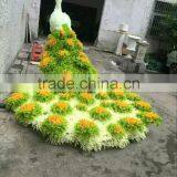 High Color Fastness New Design Animal Factory UV Proof Grass Peacock Topiary thumbnail-1